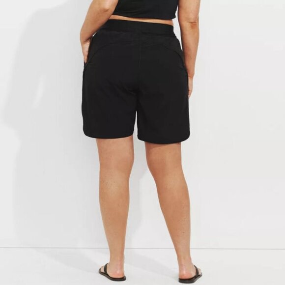 Lands End 9" Quick Dry Board Shorts Size 22W Swim Pocket Lined High Waist Modest - Picture 8 of 9